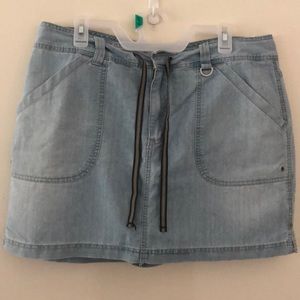 Gently worn jean skort